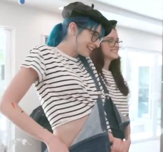 新速片互动艺术小姐姐天蓝发最新合集1V635M，自拍可爱初恋